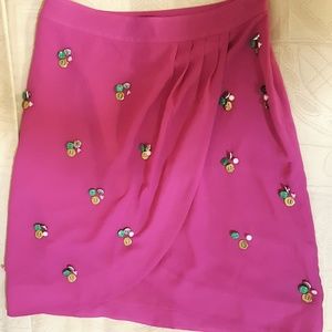 Adorable Pink Skirt with Button